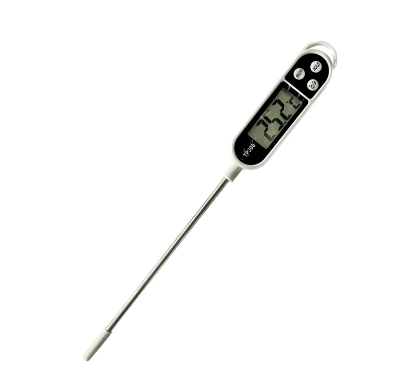 Цифровий термометр TP‑300 з голкою — швидке вимірювання −50…+300 °C, харчова сталь