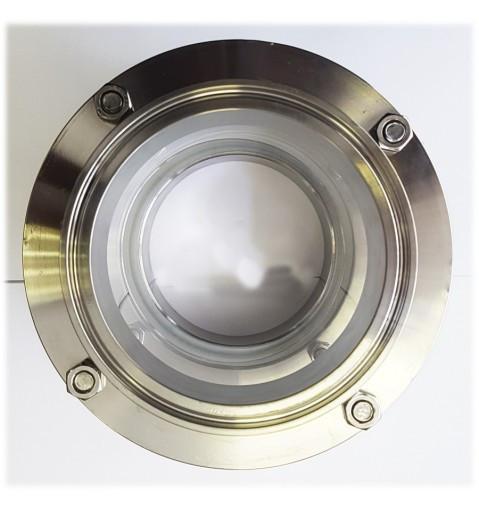 Діоптр — для контролю процесу та оцінки чистоти пари в самогонному апараті, з нержавіючої сталі та скла — 4”, 16.5 см