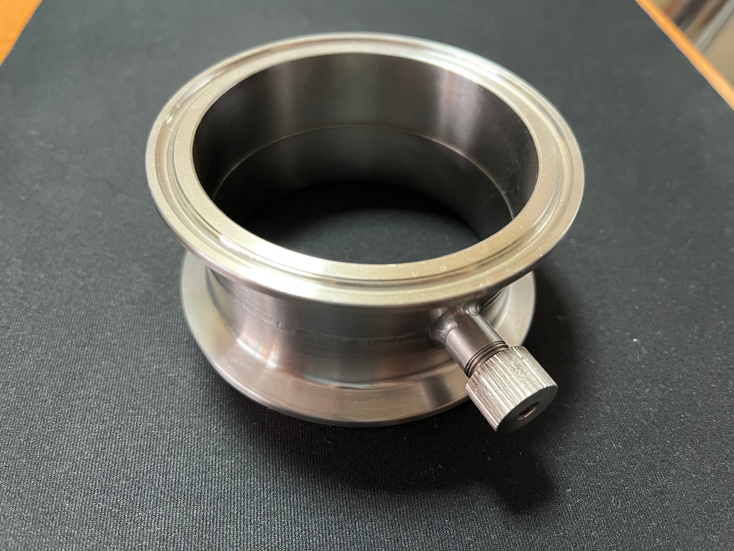 Коротка царга з гільзою — для термометра, нержавійка AISI 304 — 3″