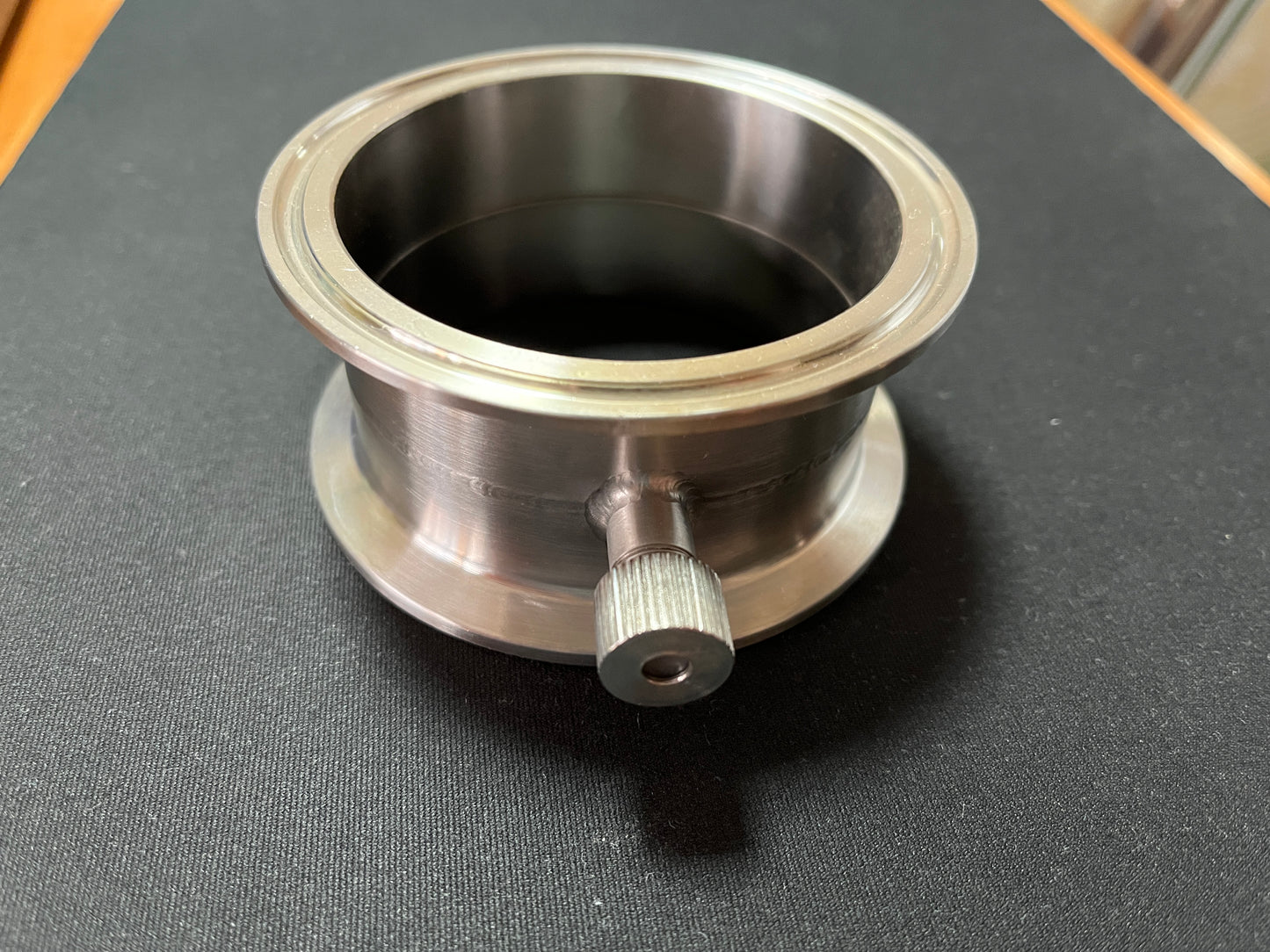 Коротка царга з гільзою — для термометра, нержавійка AISI 304 — 3″