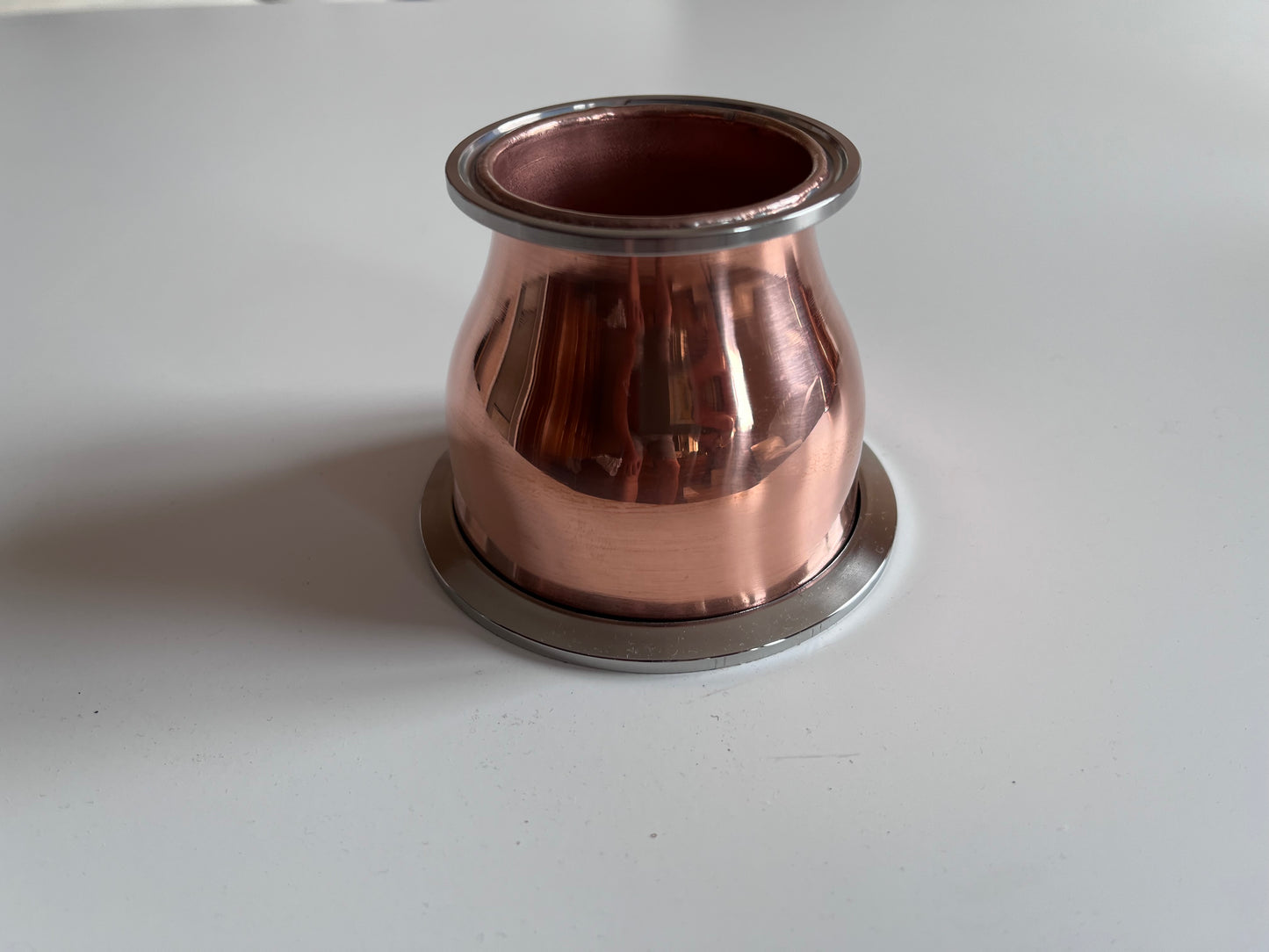 Перехідник мідний 2 ″ → 3 ″ — для з’єднання колон, плавна робота, мідь М1 — 7 см