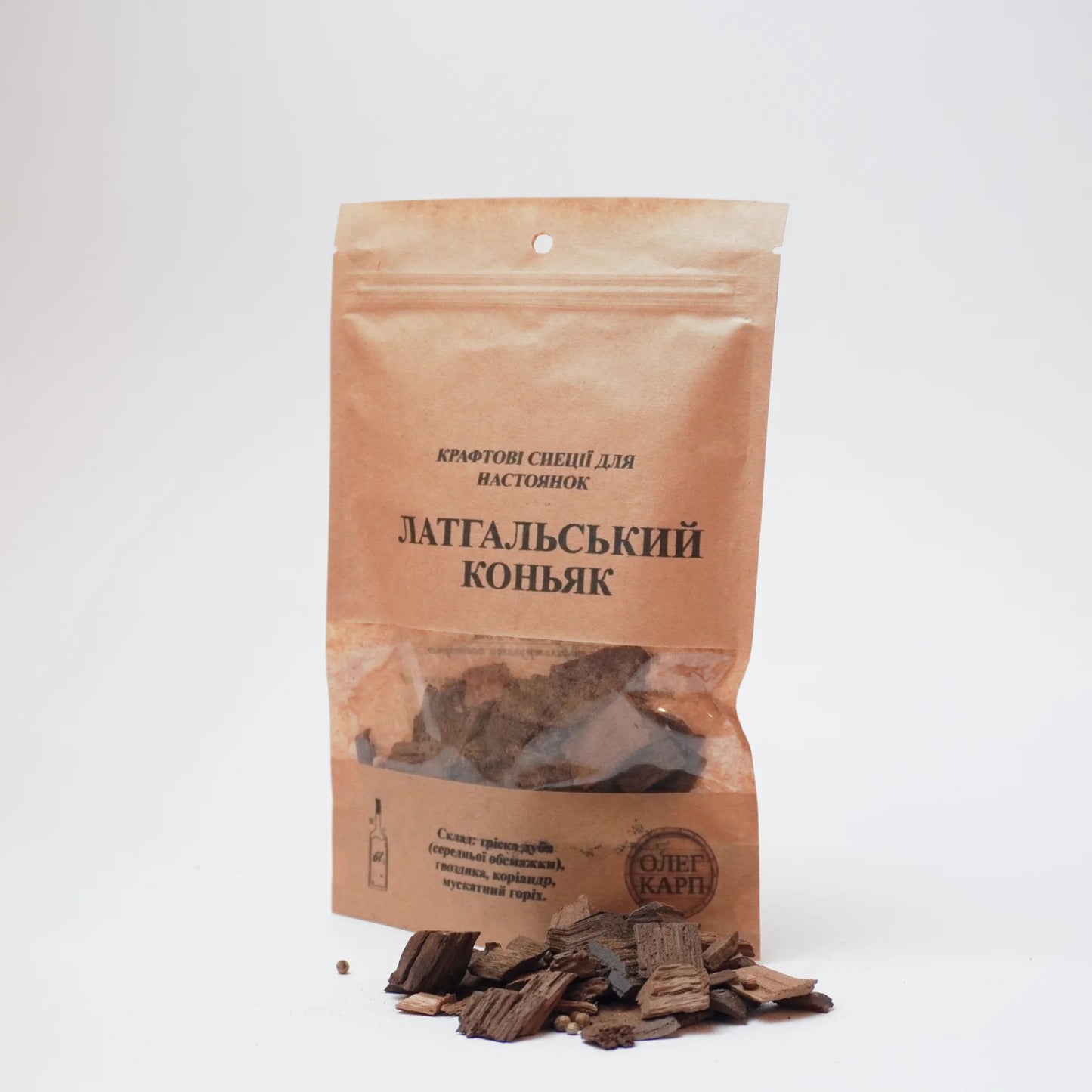 Латгальський коньяк — набір спецій для коньяку, глибокий дубово-пряний смак за старою легендою, натуральні інгредієнти (2 л, 6 л, 33 л)