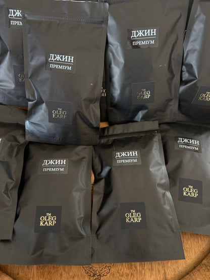 ДЖИН OLEG KARP — ЗОЛОТА БОТАНІКА. Набір спецій для 6 л готового напою.