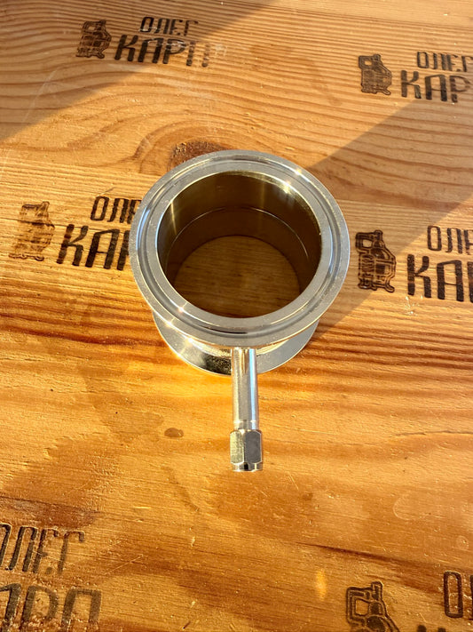 Міні царга 4 см, 2 дюйми з ніпелем під термометр