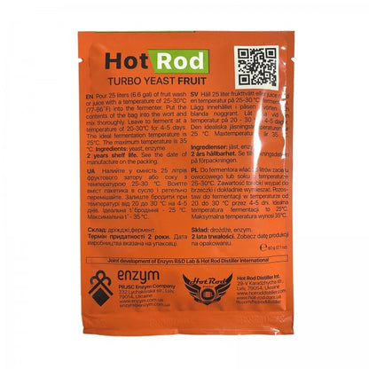 Дріжджі Hot Rod Fruit на 25 л (60 г) для фруктових браг