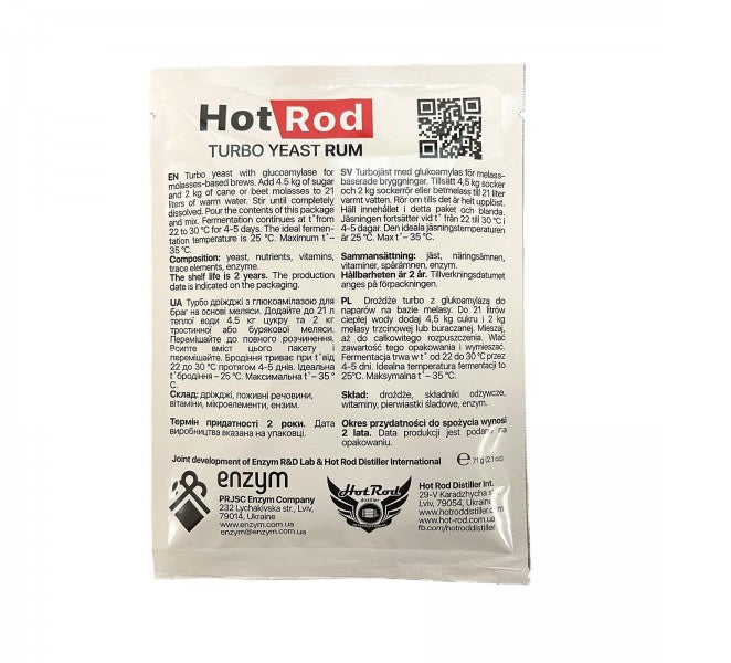 Турбо дріжджі Hot Rod Rum для рому на 25 л (71 г