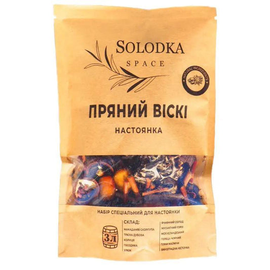 Набір спецій для настойки Пряний віскі (Solodka) на 3 л