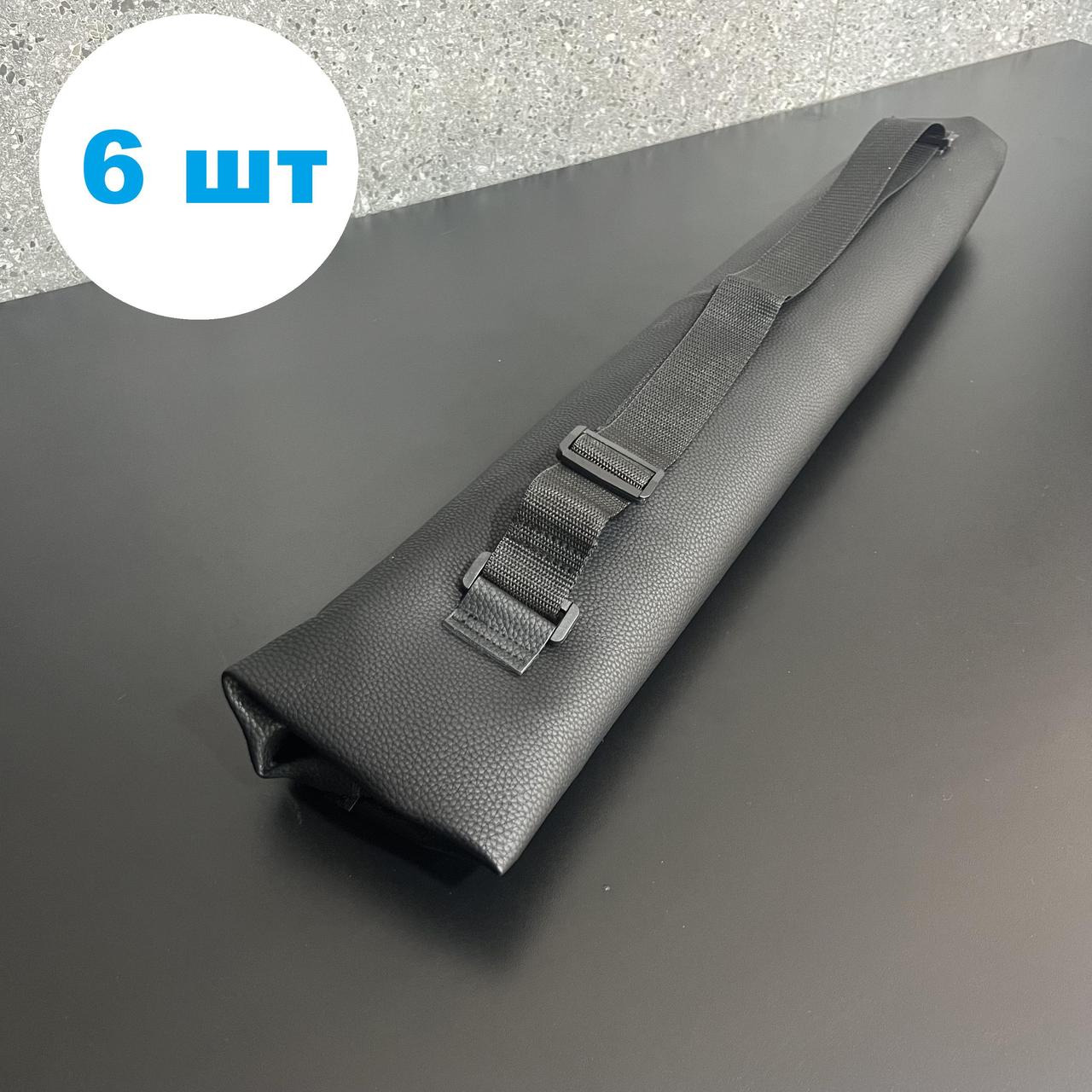 Набір шампурів Д12 ,ручка з гільзи в шкіряному чохлі (6шт)