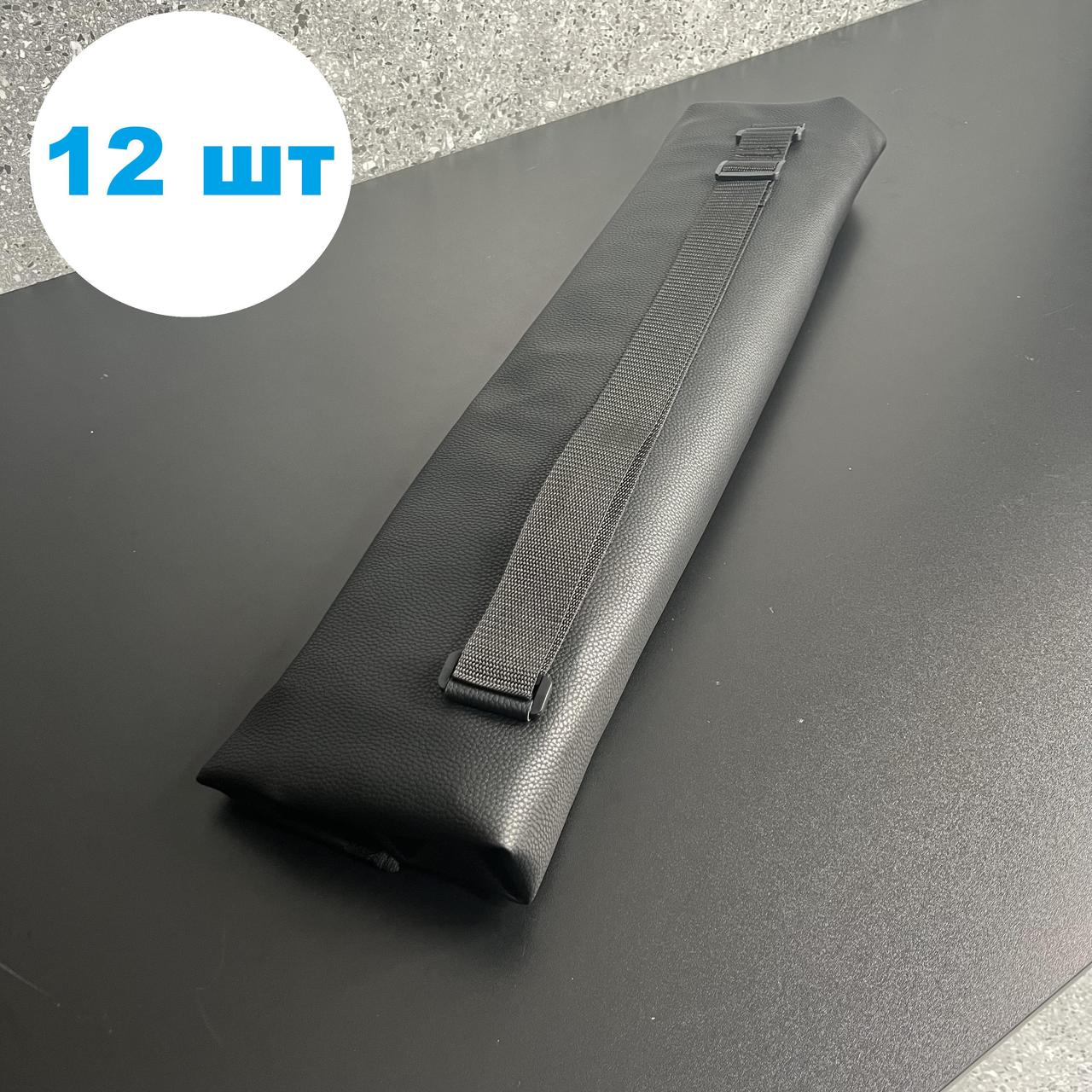 Набір шампурів Д12 ,ручка з гільзи в шкіряному чохлі (12шт)