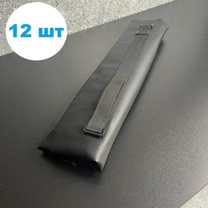 Набір шампурів Д12 ,ручка з гільзи в шкіряному чохлі (12шт)