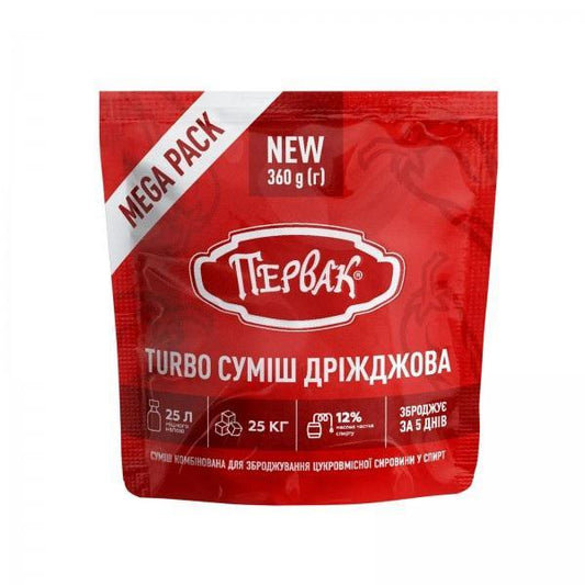 Турбо-дріжджі Первак MegaPack на 100 л (360 г)