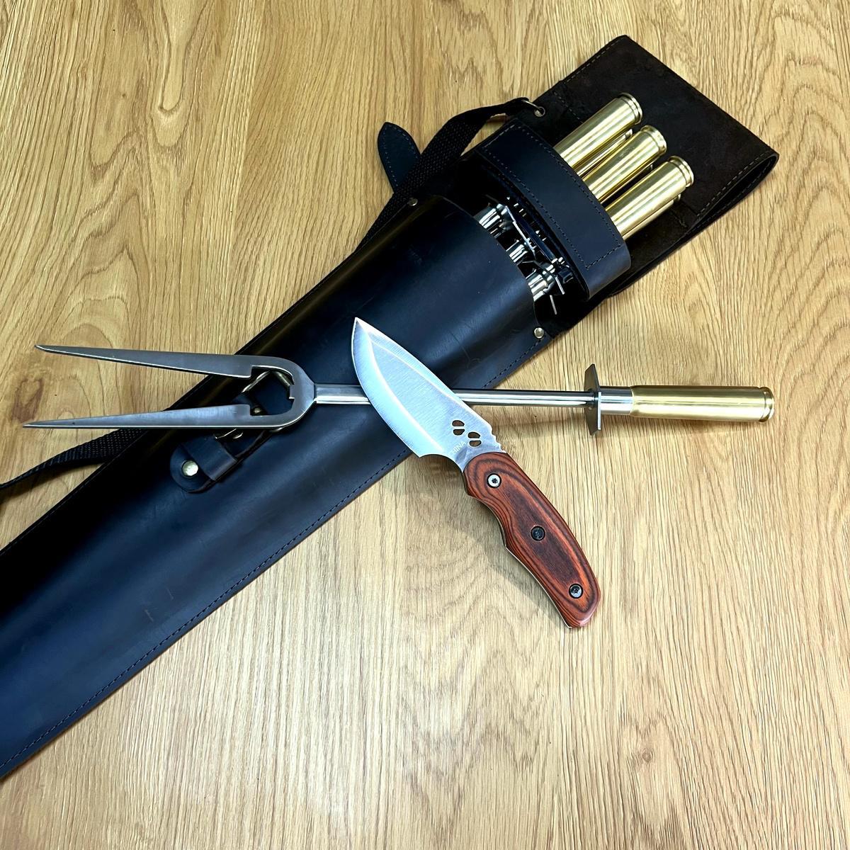 Набір для барбекю в шкіряному чохлі Hunter