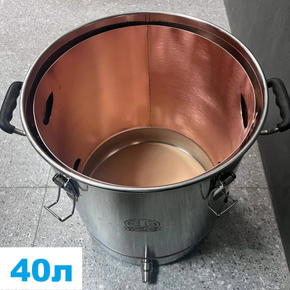 Мідна вставка в перегінний куб 40л