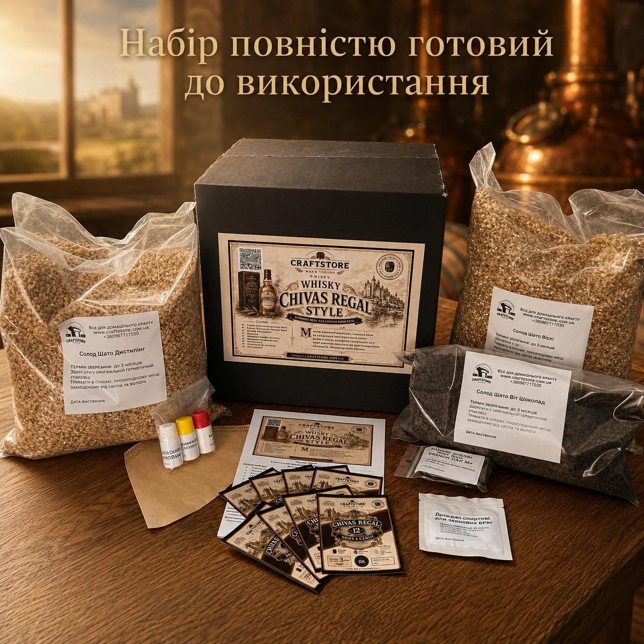 Зерновий набір для приготування віскі в стилі Chivas Regal