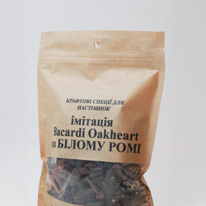 Oakheart‑стиль ром — набір спецій для рому, насичений деревно-пряний смак з відтінком дуба, натуральні інгредієнти (2 л, 6 л)