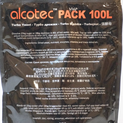 Турбо дріжджі Alcotec Mega Pack 100L
